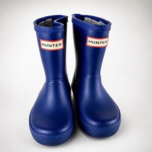 Hunter Rain Boots Baby Girl Toddler Sz 7 Purple Waterproof Wellies Outdoor Mud